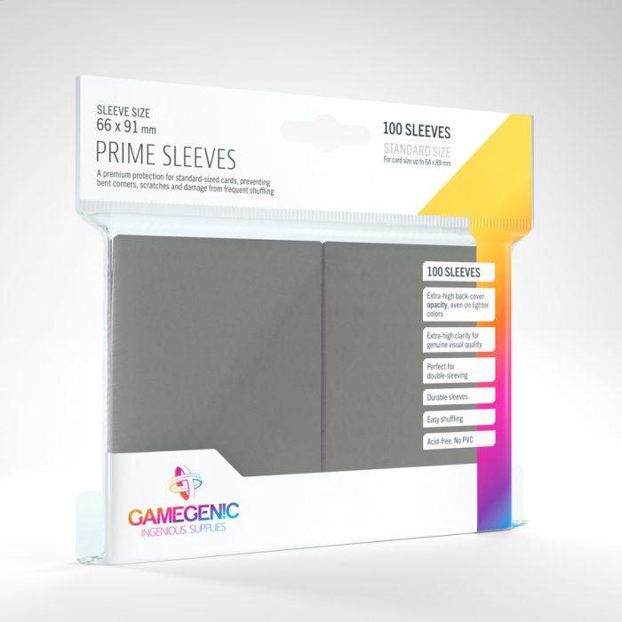 100 Gamegenic Prime Sleeves – Bustine Protettive TCG – Dark Gray