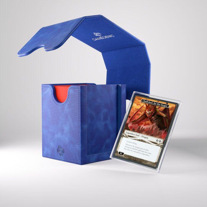 Deck Box Gamegenic Squire PLUS 100+ XL Convertible Blue – Per Carte TCG / Commander