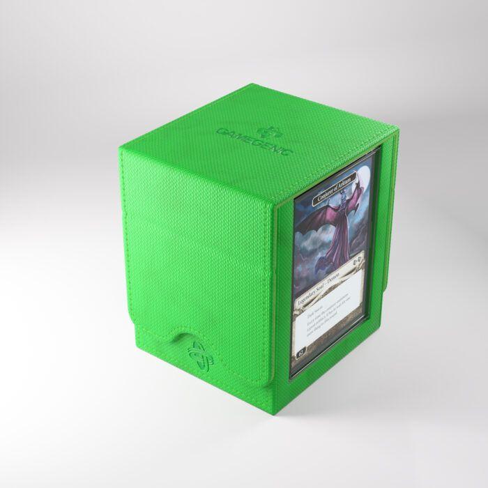 Deck Box Gamegenic Squire PLUS 100+ XL Convertible Green – Per Carte TCG / Commander