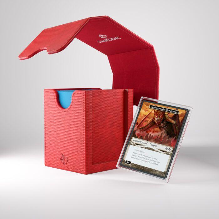 Deck Box Gamegenic Squire PLUS 100+ XL Convertible Red – Per Carte TCG / Commander