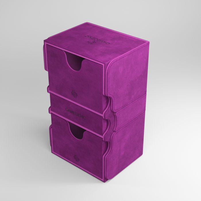 Deck Box Gamegenic Stronghold 200+ XL Convertible Purple – Per Carte TCG / Commander