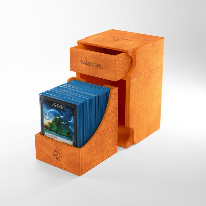 Deck Box Gamegenic Watchtower 100+ XL Convertible Orange – Per Carte TCG / Commander