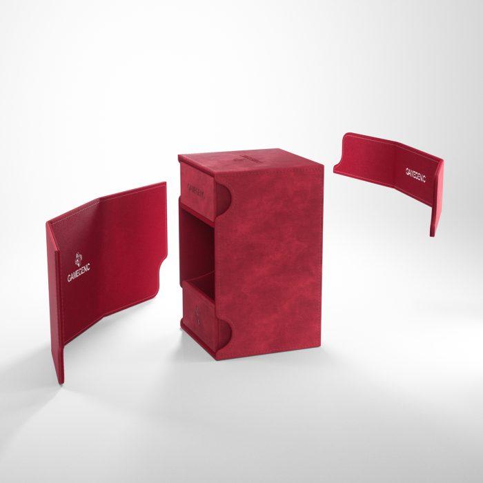 Deck Box Gamegenic Watchtower 100+ XL Convertible Red – Per Carte TCG / Commander