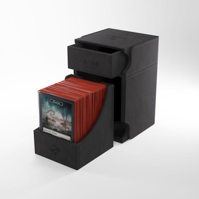 Deck Box Gamegenic Watchtower 100+ XL Convertible Black – Per Carte TCG / Commander