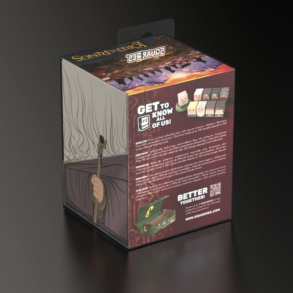 Ultimate Guard - Squaroes Boulder 100+ Deck Box The Lord of the Rings: Gandalf The Grey