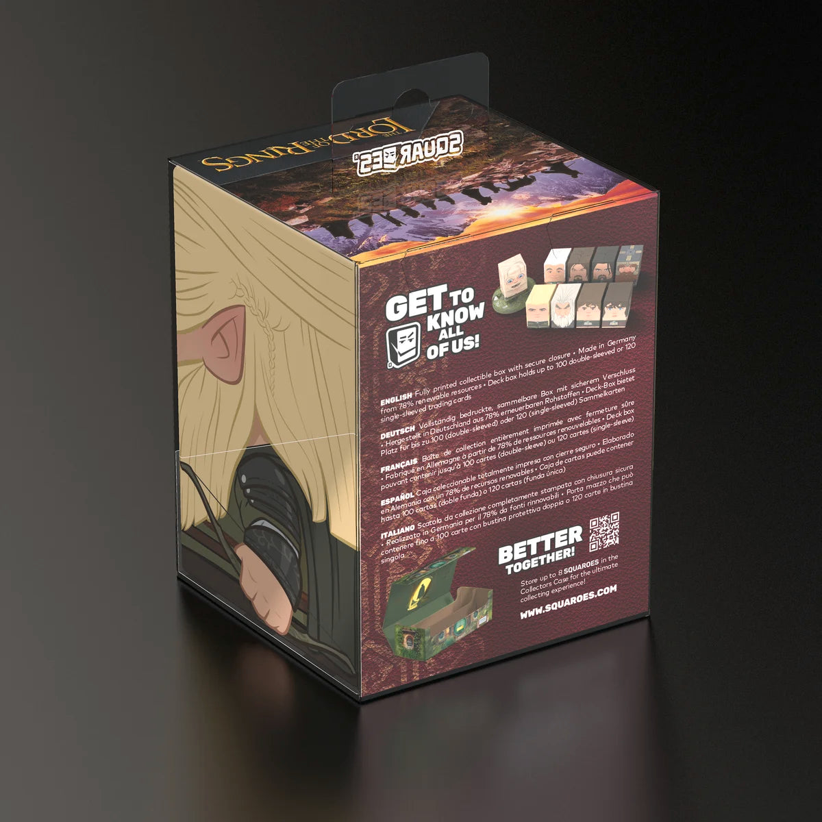 Ultimate Guard - Squaroes Boulder 100+ Deck Box The Lord of the Rings: Legolas