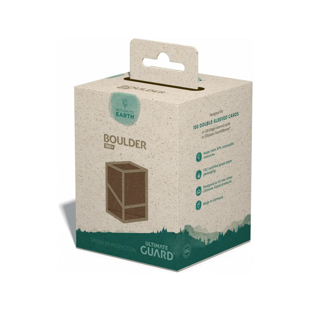 Ultimate Guard - RTE Boulder 100+ Deck Box - Brown
