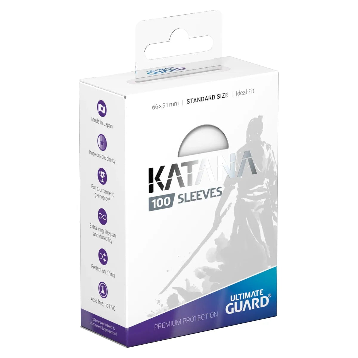 100 Ultimate Guard Katana Sleeves (Translucent)
