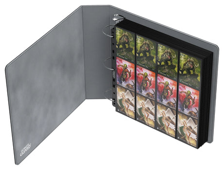 Ultimate Guard - Collector's Album Xenoskin QuadRow Black - Raccoglitore ad Anelli per Carte
