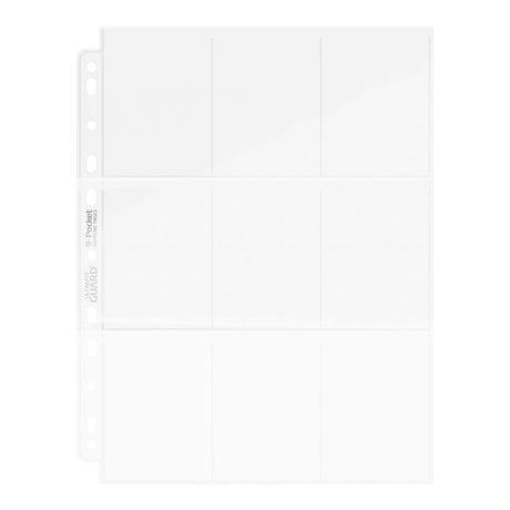 Ultimate Guard - 18-Pocket Top-Loading Pages (100 Fogli) Trasparenti - Pagine per Raccoglitori TCG
