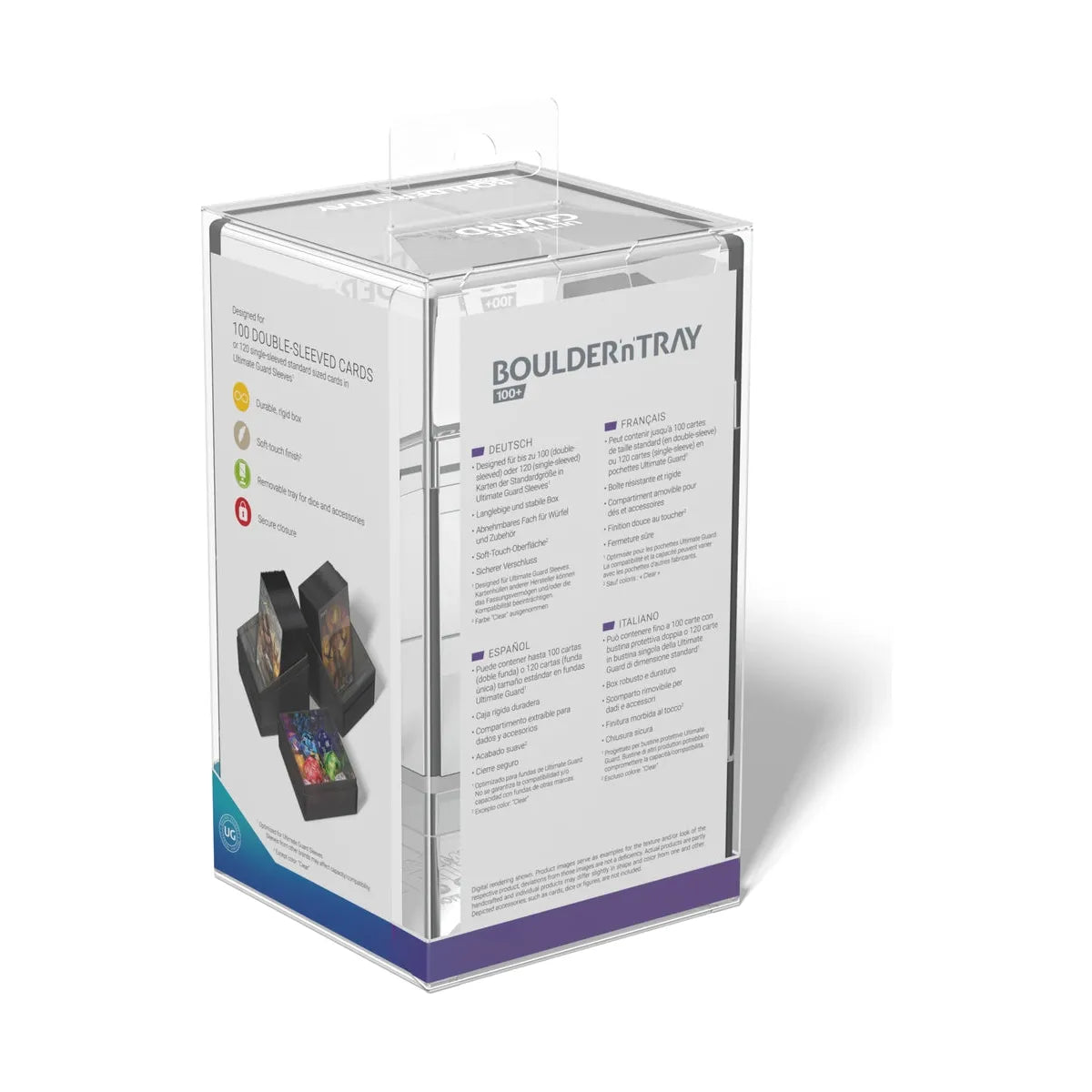 Ultimate Guard - Boulder'n'Tray 100+ Deck Box - Clear