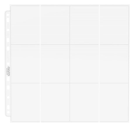 Ultimate Guard - 24 Pocket Side-Loading Pages (10 Fogli) Transparent - Pagine per Raccoglitori TCG
