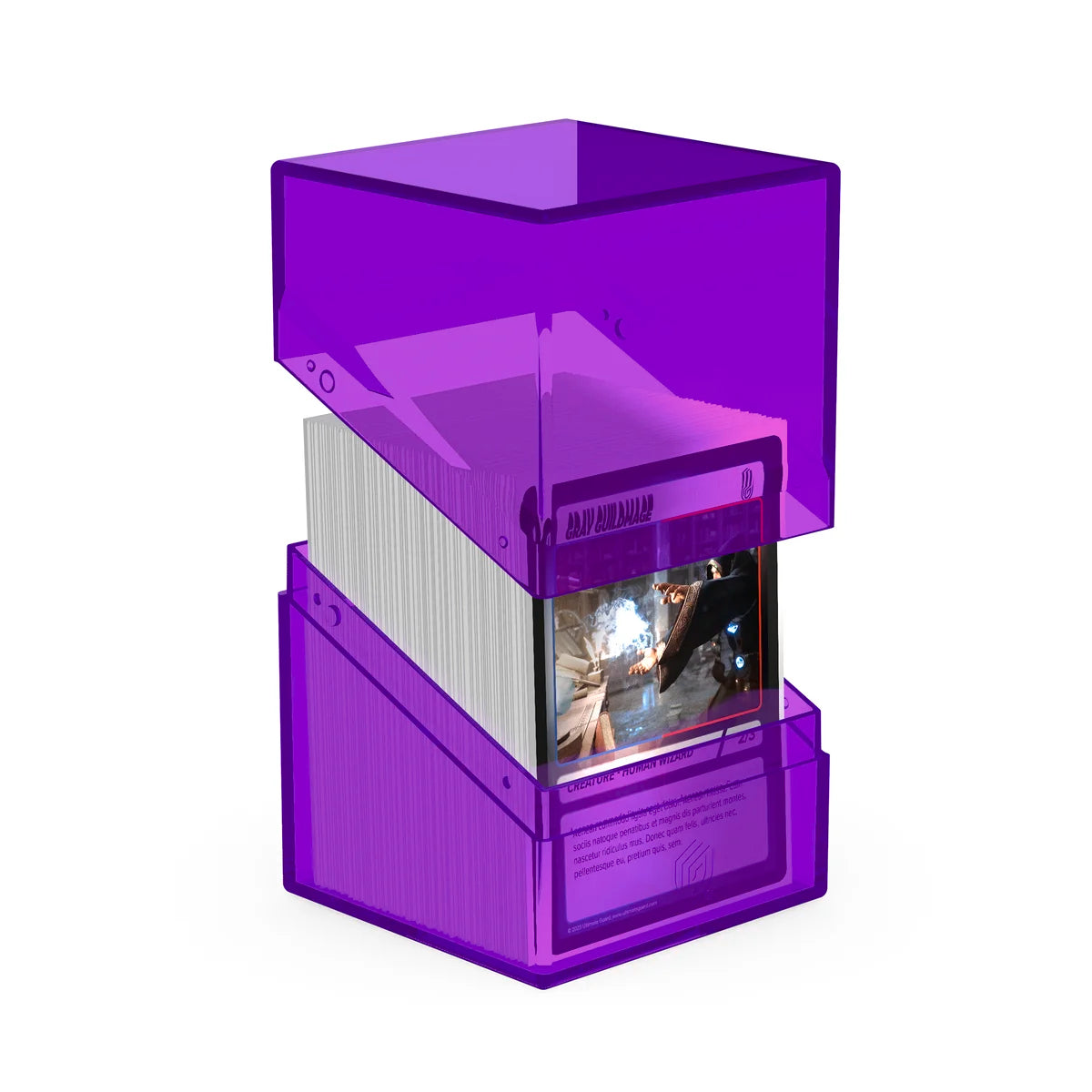 Ultimate Guard - Boulder 100+ Deck Box Clear Amethyst