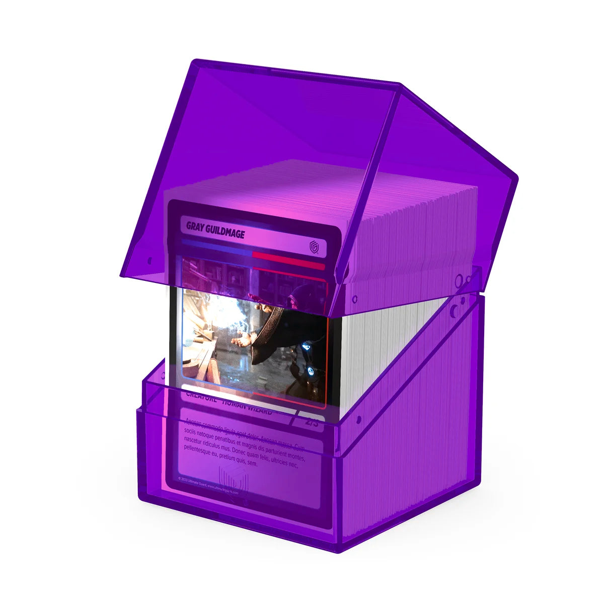 Ultimate Guard - Boulder 100+ Deck Box Clear Amethyst