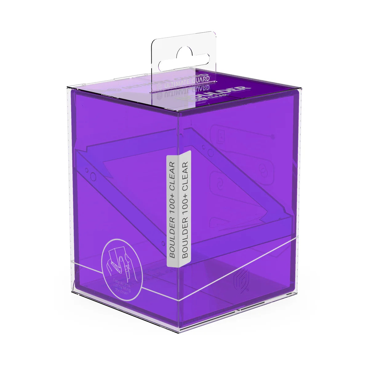 Ultimate Guard - Boulder 100+ Deck Box Clear Amethyst