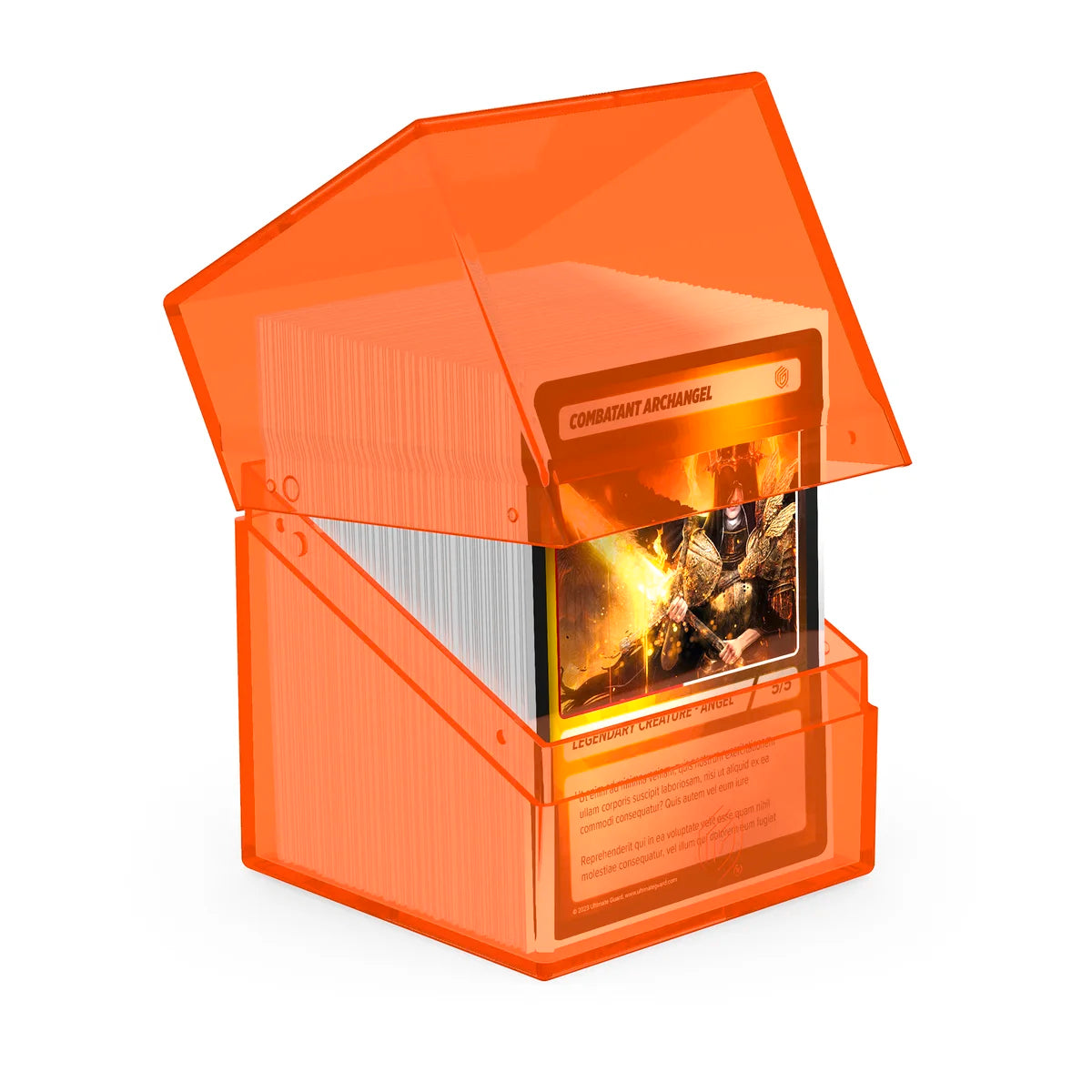 Ultimate Guard - Boulder 100+ Deck Box Clear Poppy Topaz