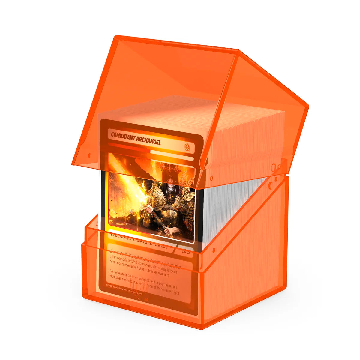 Ultimate Guard - Boulder 100+ Deck Box Clear Poppy Topaz