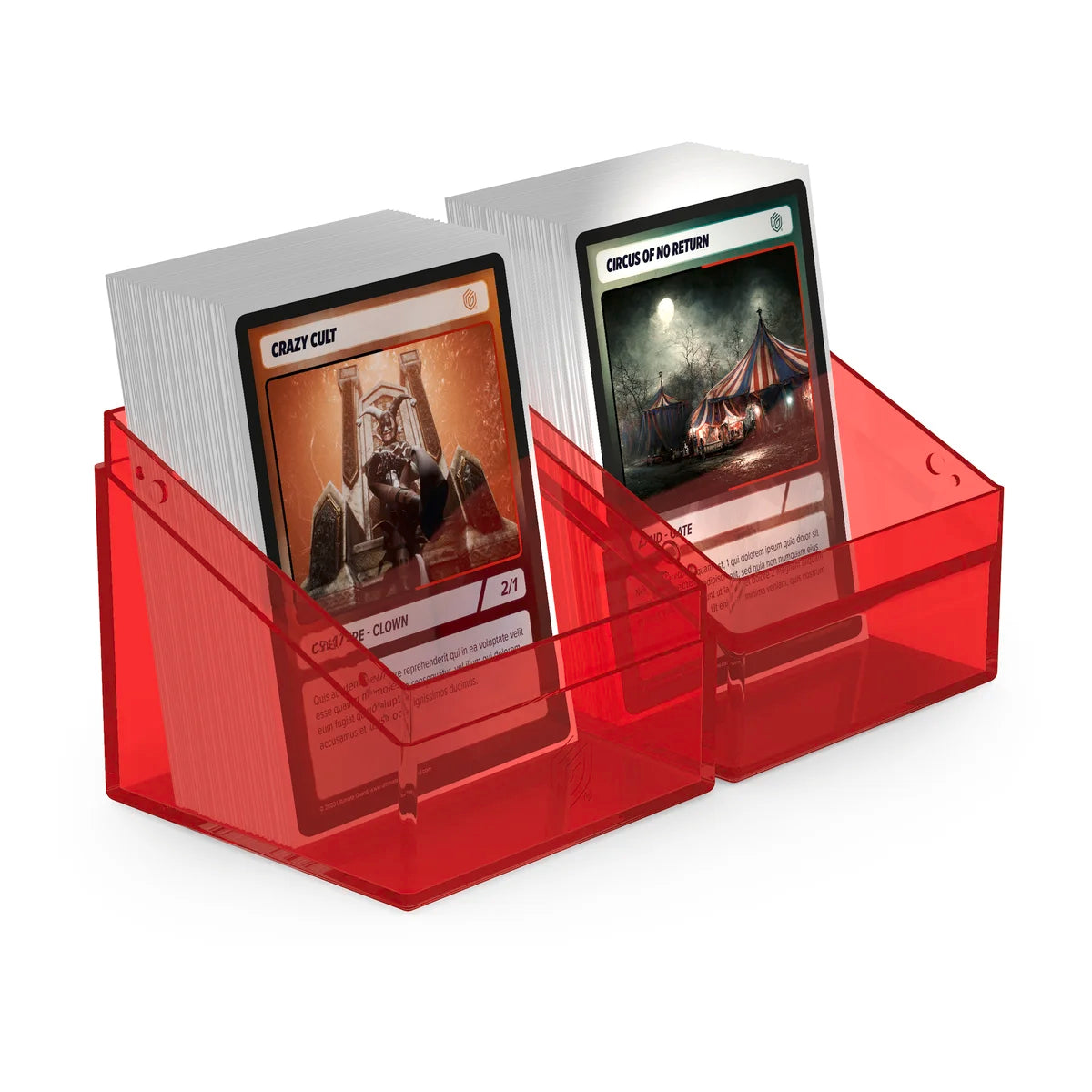 Ultimate Guard - Boulder 100+ Deck Box Clear Ruby