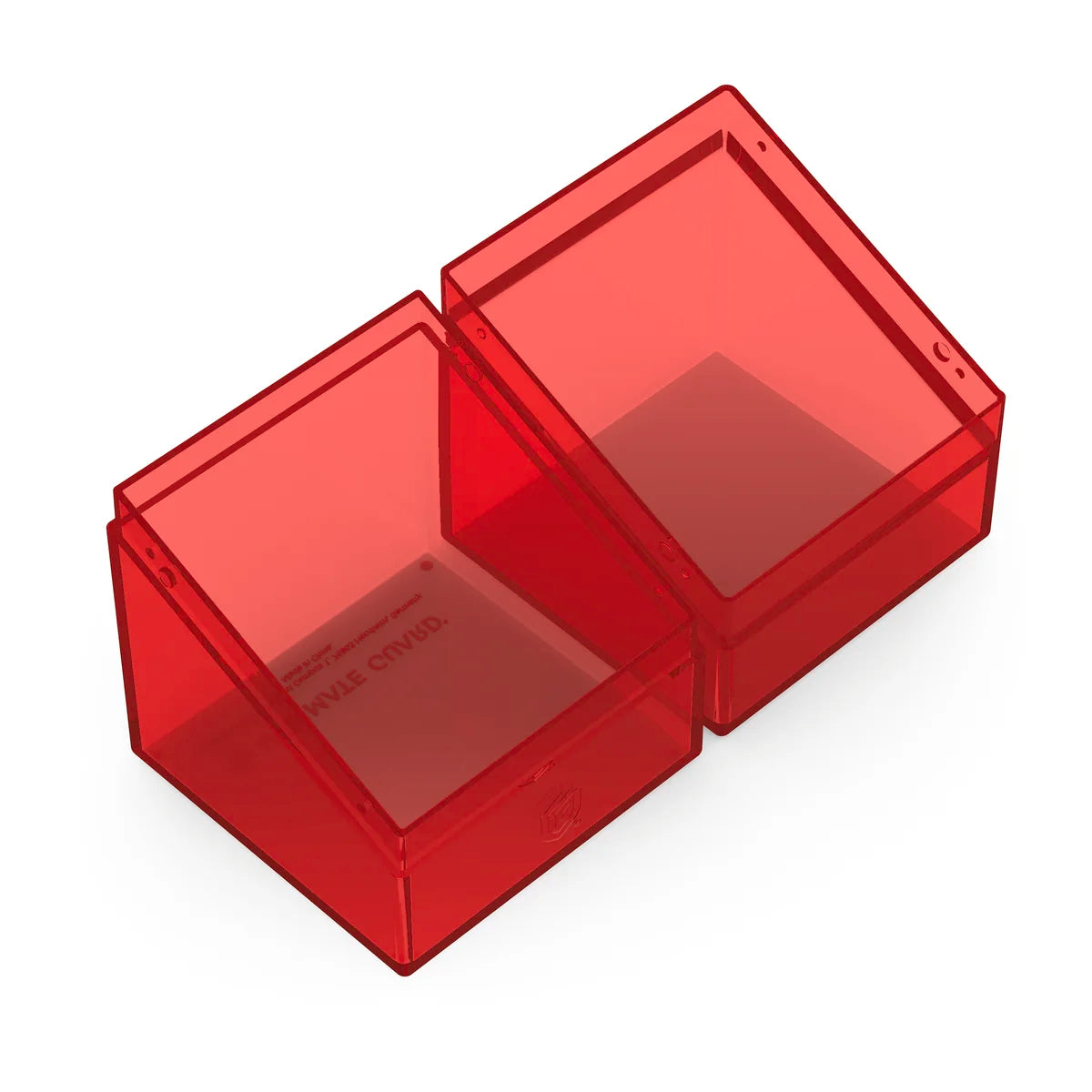 Ultimate Guard - Boulder 100+ Deck Box Clear Ruby