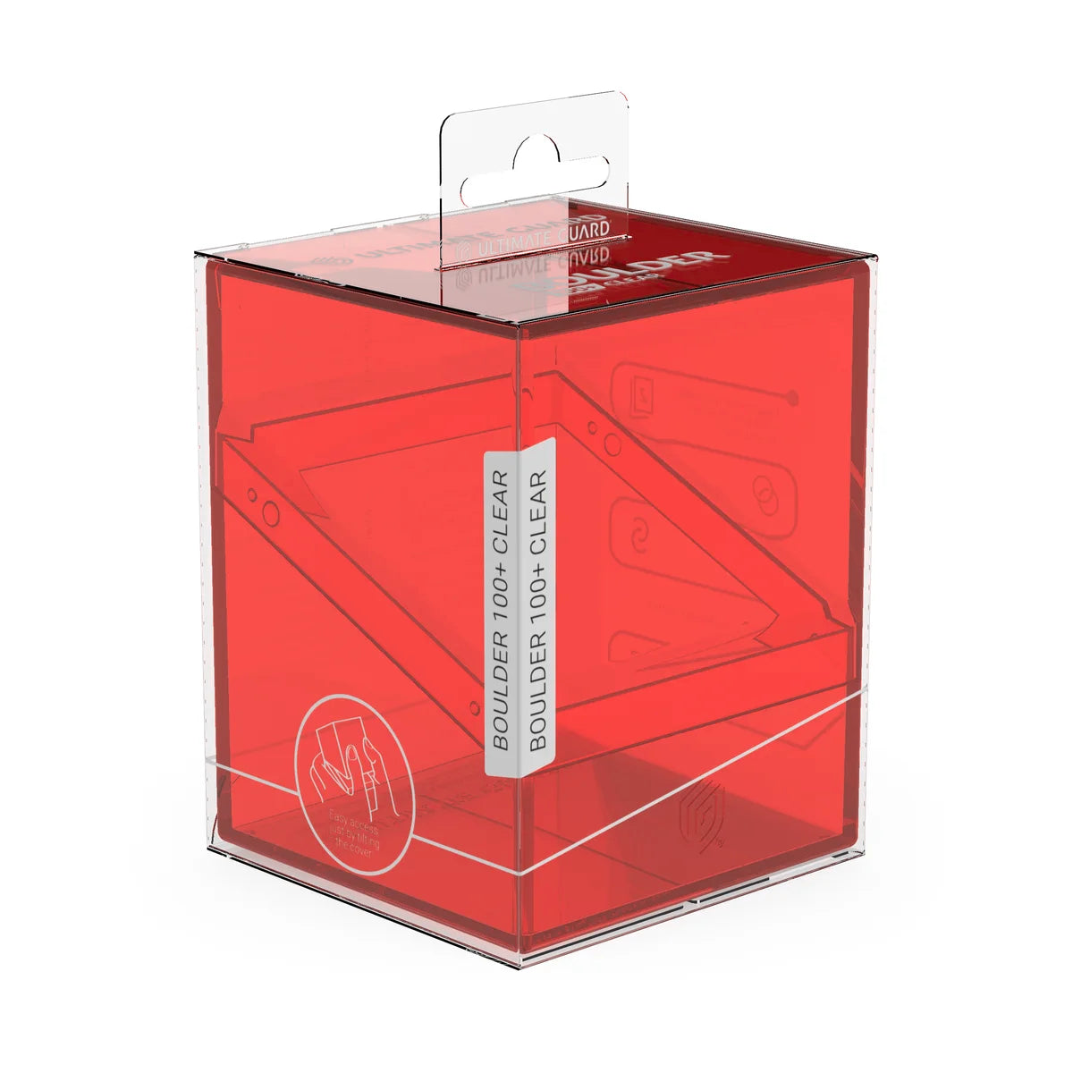 Ultimate Guard - Boulder 100+ Deck Box Clear Ruby
