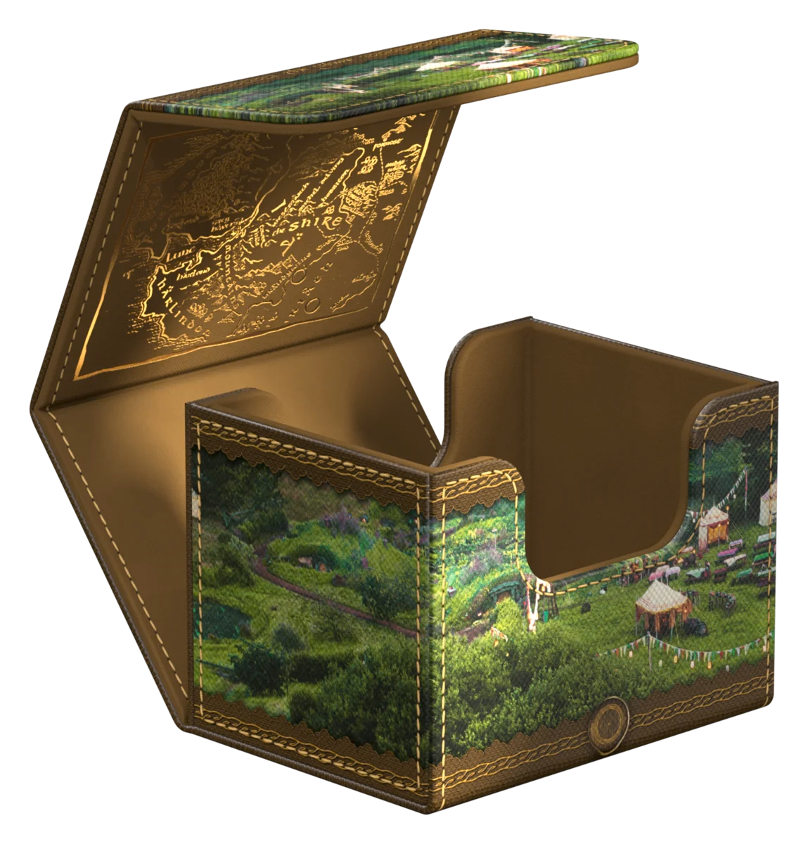 Ultimate Guard – Sidewinder 100+ Xenoskin Deck Box - The Lord of the Rings "Places of Middle-earth" - The Shire
