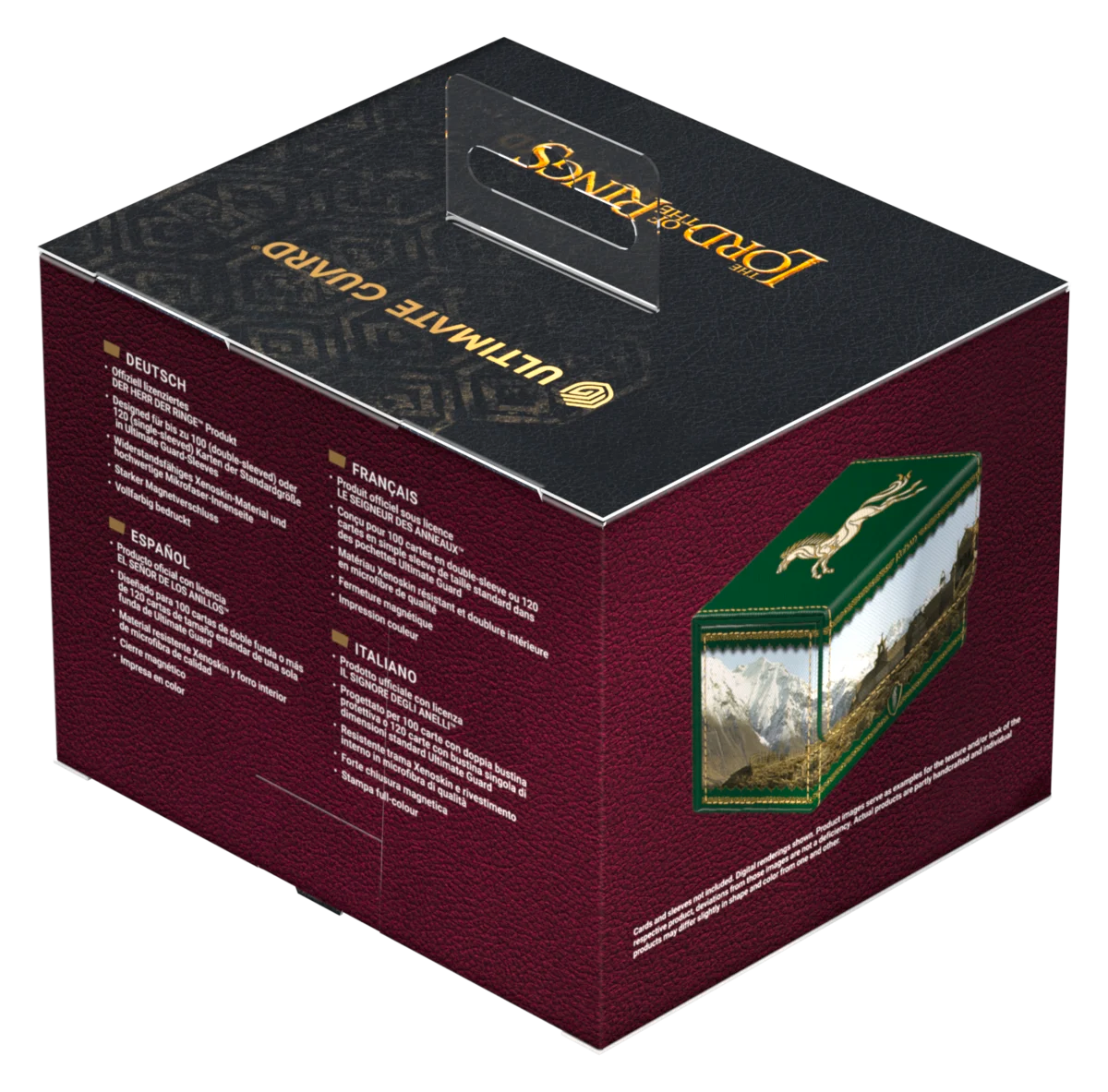 Ultimate Guard – Sidewinder 100+ Xenoskin Deck Box - The Lord of the Rings "Places of Middle-earth" - Rohan