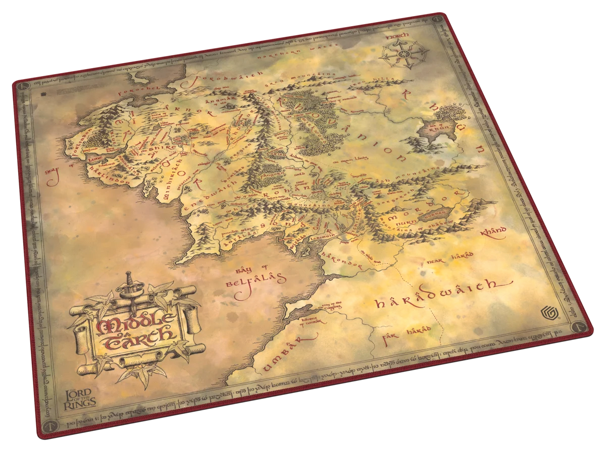 Ultimate Guard – Playmat The Lord of the Rings "Places of Middle-earth" Oversized 61x 61cm