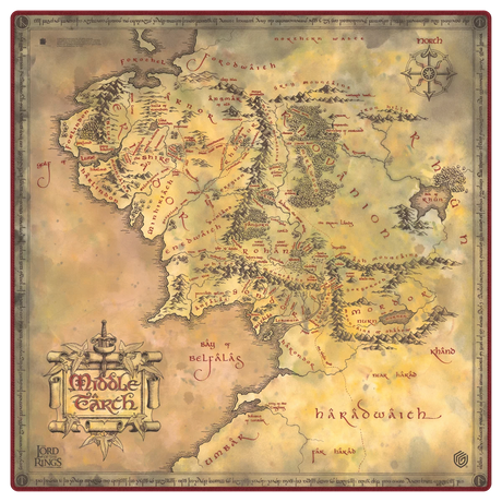 Ultimate Guard – Playmat The Lord of the Rings "Places of Middle-earth" Oversized 61x 61cm