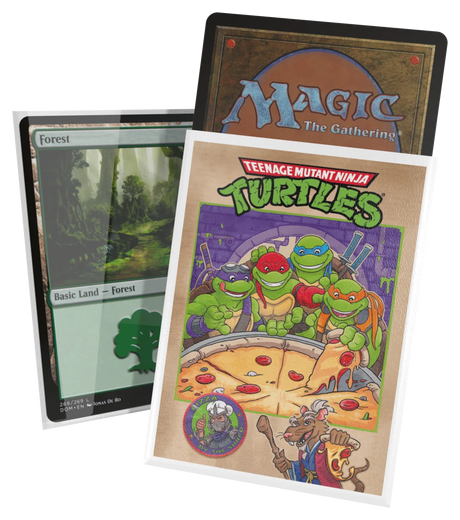 Ultimate Guard – Art Sleeves Standard Size (100) – Magic: The Gathering | Teenage Mutant Ninja Turtles - Pizza Box