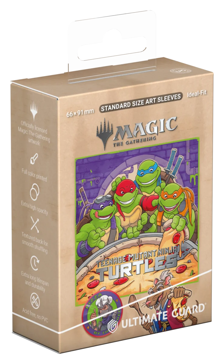Ultimate Guard – Art Sleeves Standard Size (100) – Magic: The Gathering | Teenage Mutant Ninja Turtles - Pizza Box