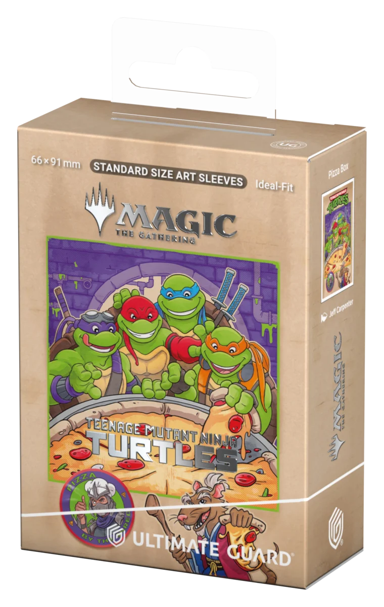 Ultimate Guard – Art Sleeves Standard Size (100) – Magic: The Gathering | Teenage Mutant Ninja Turtles - Pizza Box