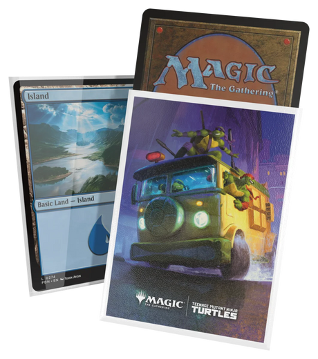 Ultimate Guard – Art Sleeves Standard Size (100) – Magic: The Gathering | Teenage Mutant Ninja Turtles - Turtle Van