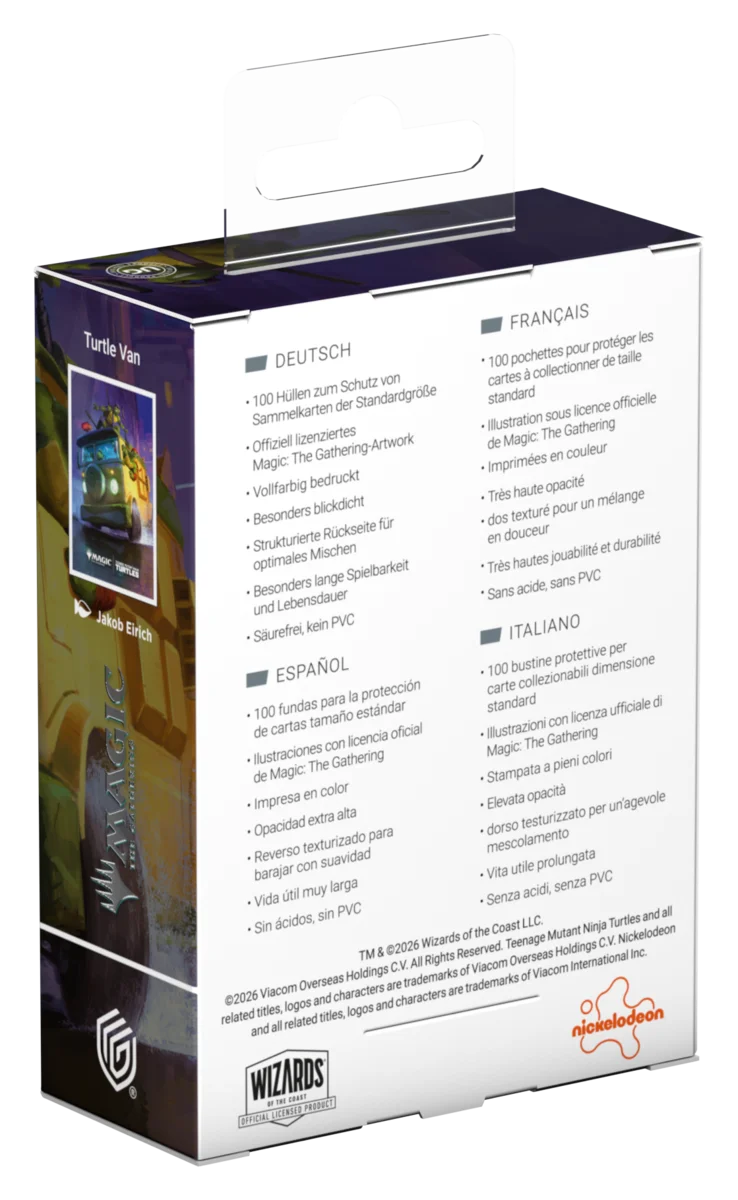Ultimate Guard – Art Sleeves Standard Size (100) – Magic: The Gathering | Teenage Mutant Ninja Turtles - Turtle Van