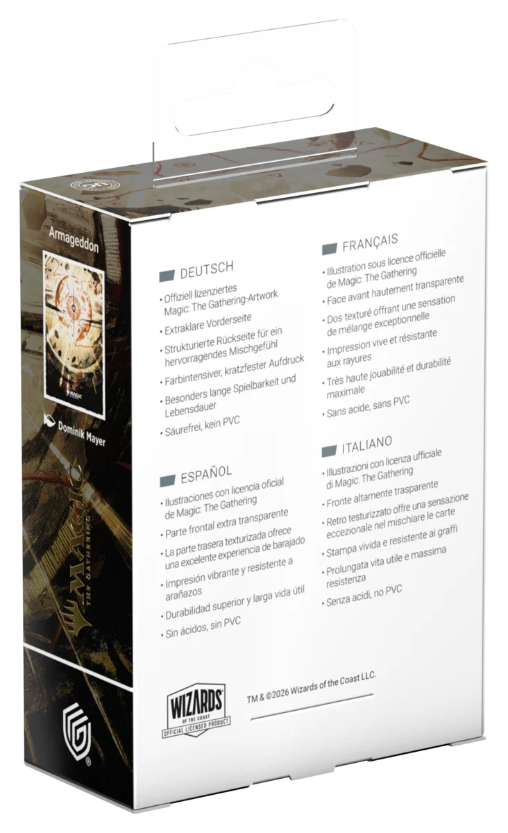 Ultimate Guard – Art Sleeves Standard Size (100) – Magic: The Gathering | "Secrets of Strixhaven" - Armageddon