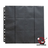 Dragon Shield 24-Pocket Pages Black Non-Glare Sideloaded 50 pagine
