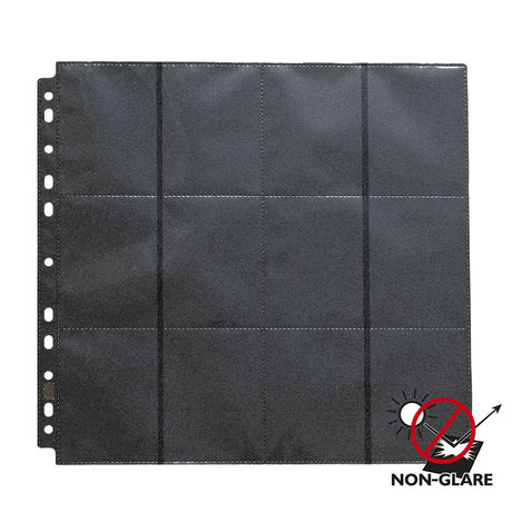 Dragon Shield 24-Pocket Pages Black Non-Glare Sideloaded 50 pagine