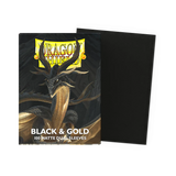 Dragon Shield Matte Dual Sleeves Black & Gold 100 Bustine