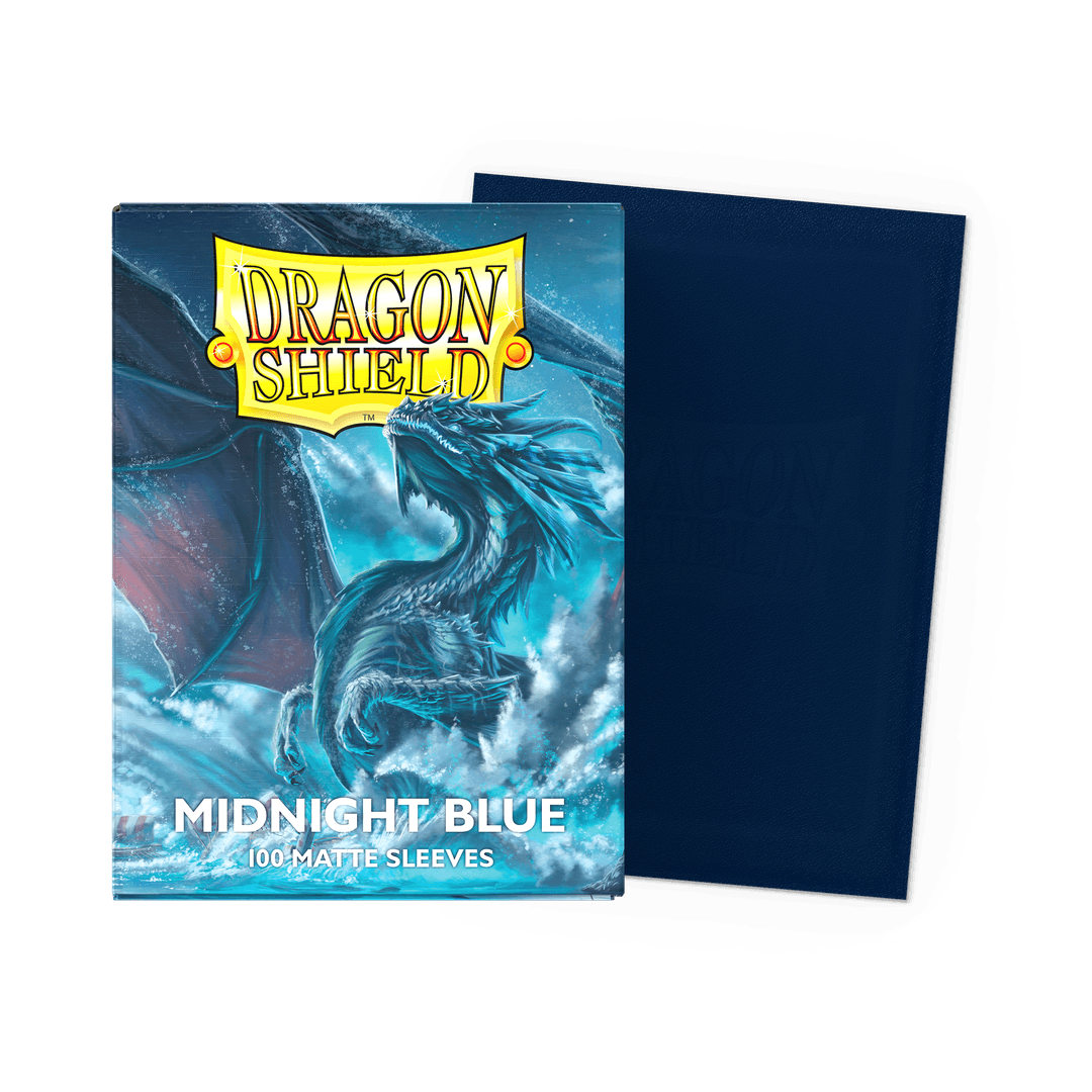 Dragon Shield - Matte Sleeves Mindnight Blue - Standard Size (100 Bustine)