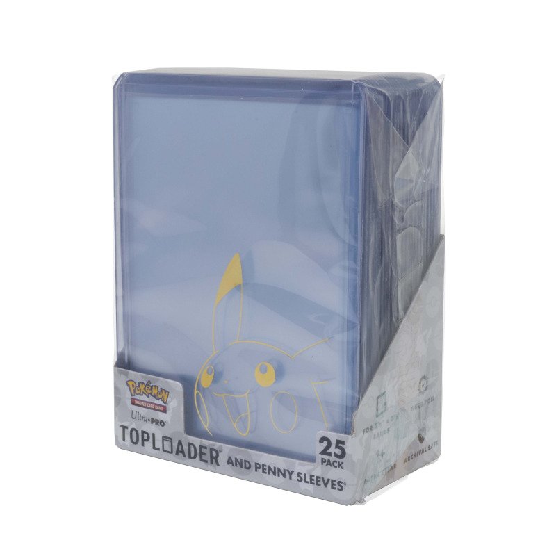 Ultra Pro Pokémon Pikachu Toploader + Penny Sleeves Combo Pack 25