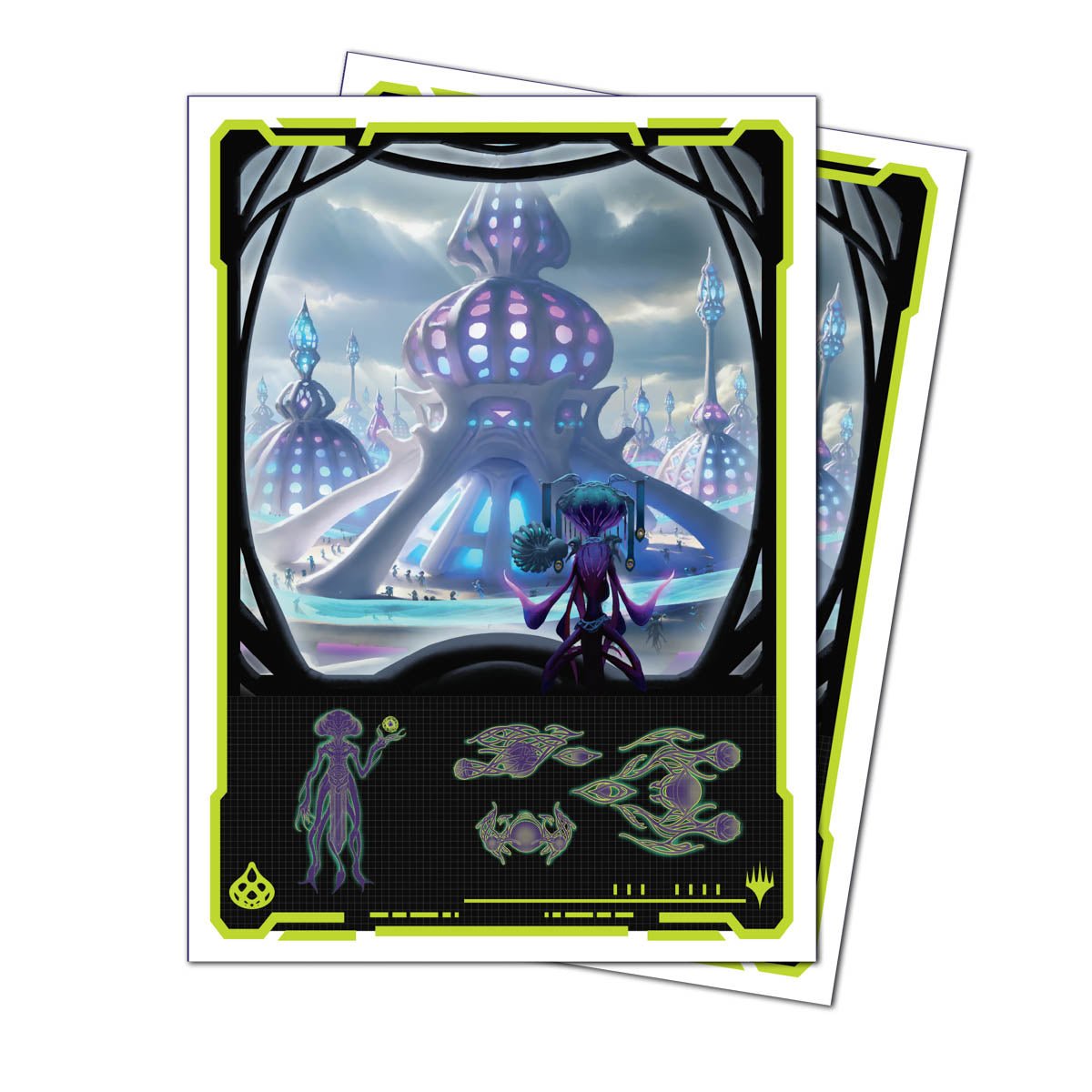 Ultra PRO APEX Sleeves – Magic: The Gathering Edge of Eternities “Uthros, Titanic Godcore” (105 bustine)