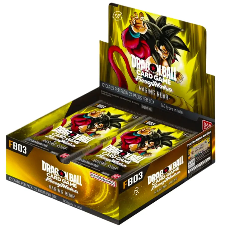 Dragon Ball Super Card Game – Fusion World: FB03 Raging Roar Booster Box (Inglese)