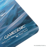 Gamegenic Shiny Playmat Reality Fracture Chandra – dettaglio del bordo e del logo Gamegenic