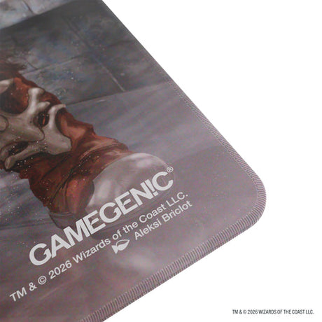Gamegenic Shiny Playmat Reality Fracture Garruk – dettaglio del bordo e del logo Gamegenic