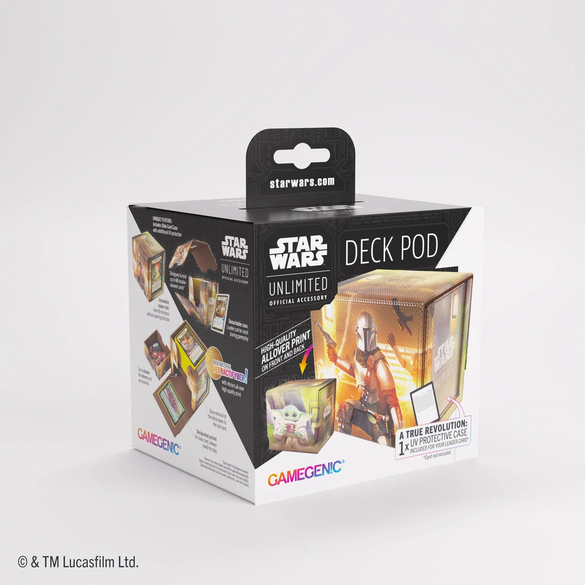 Gamegenic Deck Pod Star Wars Unlimited The Mandalorian / Grogu - confezione 2