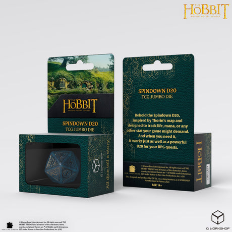 Q Workshop The Hobbit D20 Spindown Jumbo Die Aether