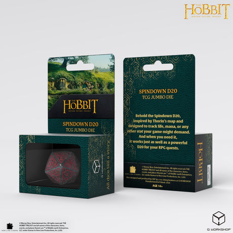 Q Workshop The Hobbit D20 Spindown Jumbo Die Lunaris