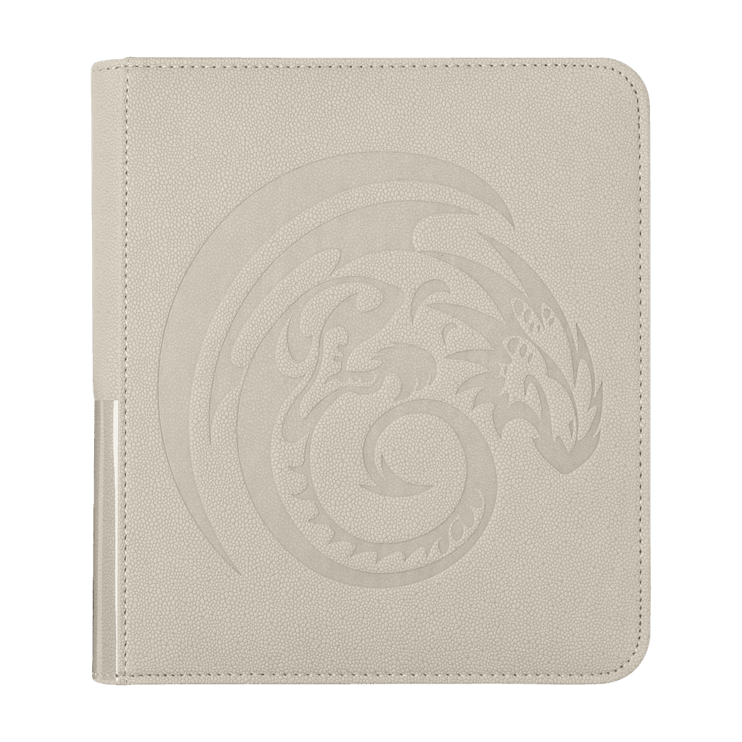 Dragon Shield - Card Codex Zipster 4-Pocket Binder Ashen White - Raccoglitore con Zip