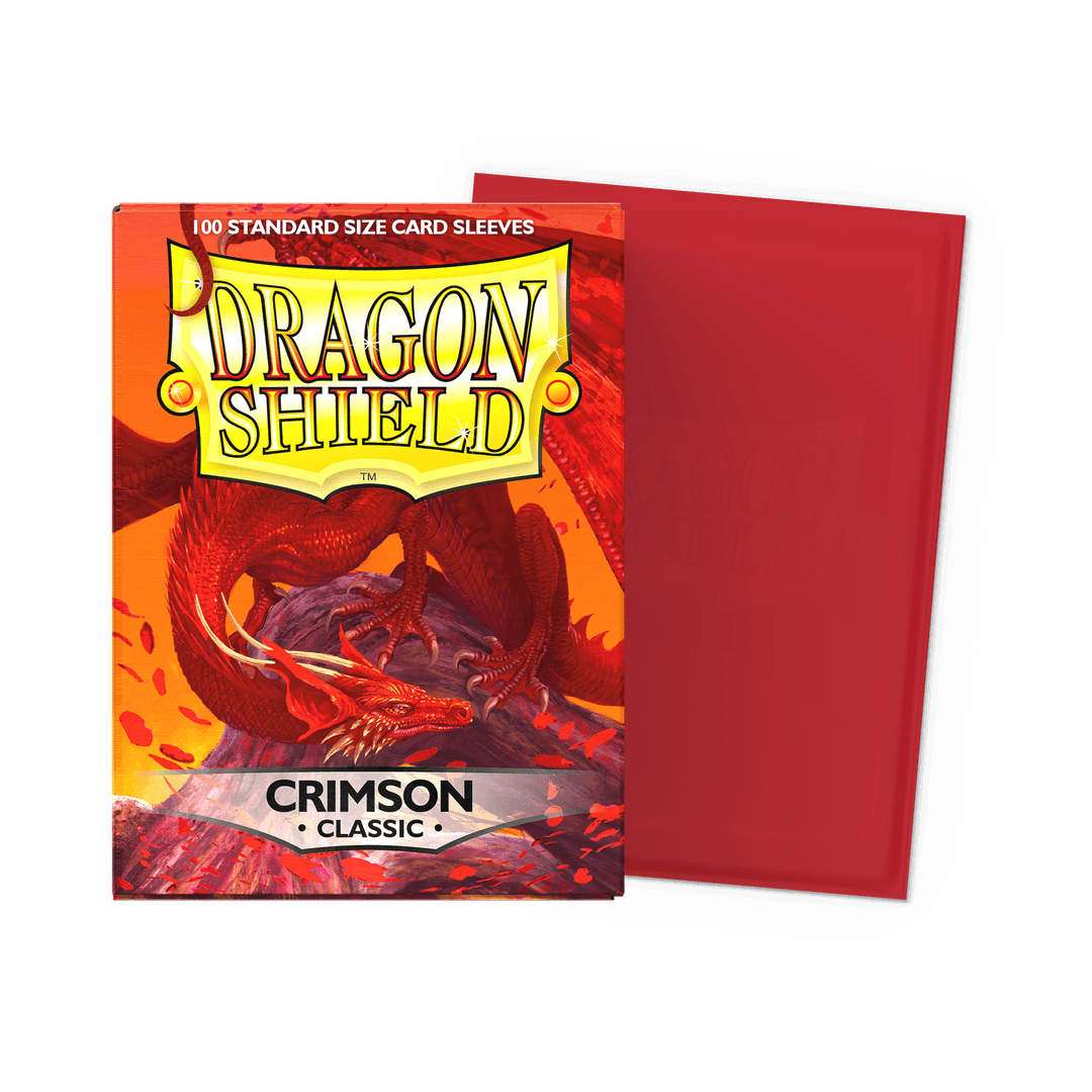 Dragon Shield - Classic Sleeves Crimson - Standard Size (100 Bustine)