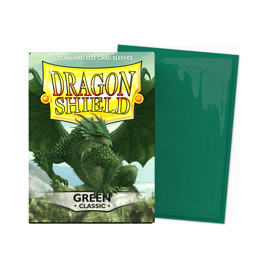 Dragon Shield - Classic Sleeves Green - Standard Size (100 Bustine)