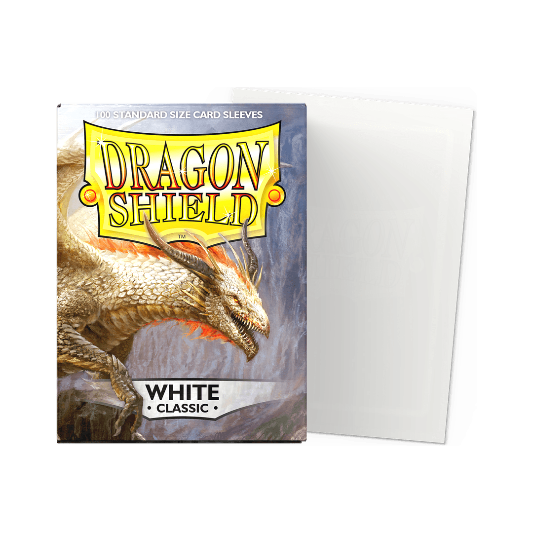 Dragon Shield - Classic Sleeves White - Standard Size (100 Bustine)
